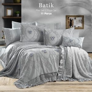 Batik Gelin Seti 11 Parça Gri
