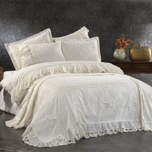 Papatya Pike Takımı 9 Parça Krem